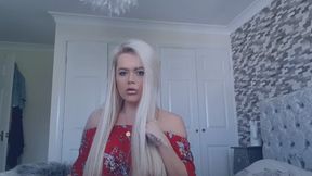My super Long blonde hair makes you twitch