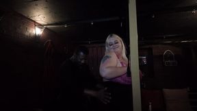 Miss Peggy has a massage for her birthday and get a big surprise gift wrapped by masseur Moby Dick