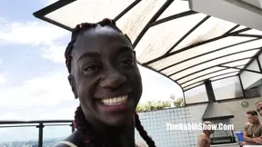 Dark-skinned Fernanda Chocolatte gets fucked by black stud Jeff