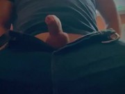 The student in practice took out his big dick and jerked off at the workplace.