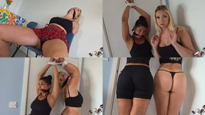 Calisa and Missy Strung Up