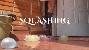 squashing balloons