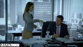 VIXEN Intern Gets Dominated By Her Stepfather's Business Partner And Loves It