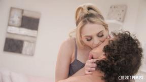 ”Natural Tits Blonde Teen Lily Larimar Strips Down Gets Her Twat Licked Before S”