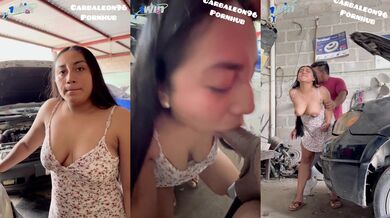 The mechanic fucks me for fixing my car and he doesn't care that I was in my days