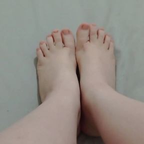 He masturbated me with his feet before going to work