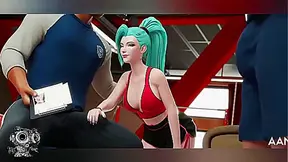 Velvet Waves Drench Curves in Steamy 3D Fantasy Encounter