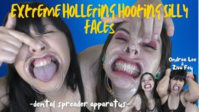 HD Ziva Fey - Extreme Hollering Hooting Silly Faces with Ondrea Lee