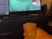 Watching Some hentai using my stroker