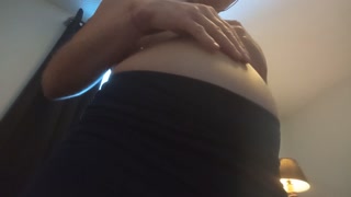 Pregnant Girlfriend Belly Dance and Breast Massage POV Roleplay