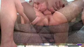 NextDoorRaw Straight Jock Convinced To Get Bareback Dick