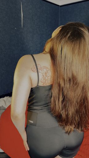 Tattooed Brunette Tease Asian Beauty, Underarm & Cleavage Focus