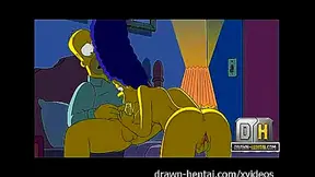 Marge Seduces Homer into Wild Blowjob creampie Action