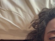 POV EJAC BUCCALE - GROSSE DOSE DE JUS BIEN BLANC SUR MA LANGUE