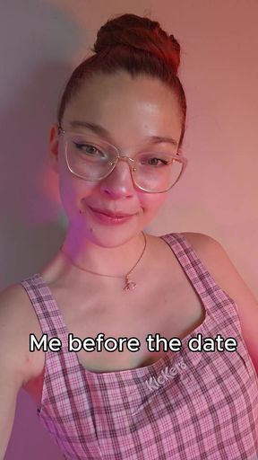 Me Before The Date vs An Hour Later - Sloppy Deepthroat - Redhead POV