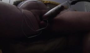 estim cum inside a cockpump