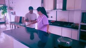 My wife gets stuck but my good neighbor saves her life what a good person.