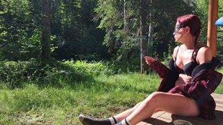 Smoking weed in underwear at sunrise 🍑🌞