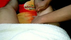 Indian Sexy Lady Sent a Oil Message to Her Husband