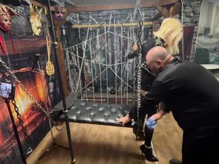 Part three:- Melanie's 1st Time in the Dungeon with Lanista Bear and Domme Satana.