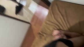 tiktoker se deja prenar y batir su culo de semen