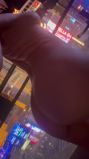Hairy granny catches a young guy red-handed in her garden