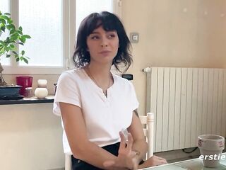 Ersties - Cute French Gal Sasha M Masturbates With Her Beloved Toy