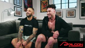 FALCON STUDIOS - Drew Valentino &amp; Michael Boston First Live Cam Bareback