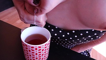 T-girl Tea Party with Nightsisterlil1 ~ threesome, anal, ass eating, creampie and facial