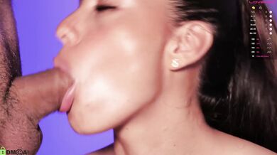 The college girl with big eyes deep throats her daddy's girl commitment