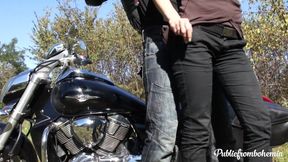 Very cute teen gets fucked hard in public place