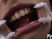 Tied up Japanese chick with red panties gets filmed in the prison