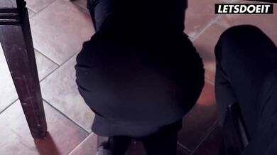 Sophie Logan the tattooed blonde MILF gets fucked hard by her boss at the office