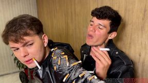 Samuel Turns Oliver Into A Leather Scarecrow Ashtray & Fucks Him