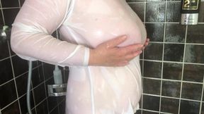 My wife CIM Busenwunder in shower wet shirt