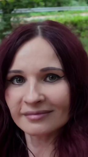 Hot MILF Jeny Smit masturbates outdoor in the woods with an anal dildo   Clip 1