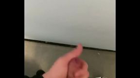 Masturbating In the public toilets with cum all over the walls