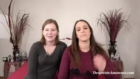 Desperate Amateurs Carolyn Alisha and Nicole hot big tit babes have a fun nasty time