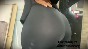 Eager fart slave takes farts under ebonys luscious booty