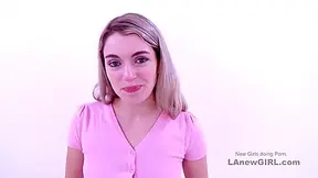 Blond Gets Male Pole Deep Throat Cums Hard At Audition