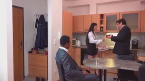 EAT YOUR BOSS'S CUM OUT OF MY PANTIES!