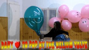 Dany loves to pop y the helium valve