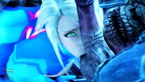 Bounty Booty Regraded - Samus Aran gets monster cum in her pussy