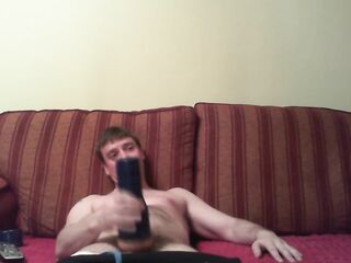 Playing with my blue fleshlight whilst watching pron