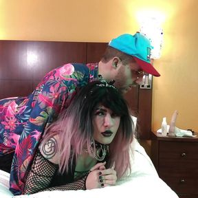 Crossdressing Goth Beauty Fucked