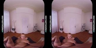 Busty naughty VR sex therapist Angel Wicky rides your big hard cock in POV