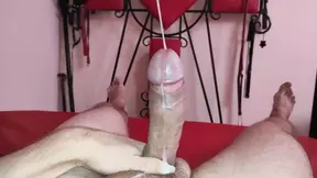 Edging Cock Massive Cumshot