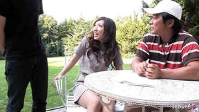 JAV MMF threesome orgy with Young babe