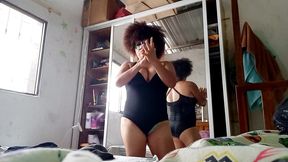 lista para hacer porno casero! me visto sexy y me preparo para ir a follarme a mi padrastro en su aniversario de bodas