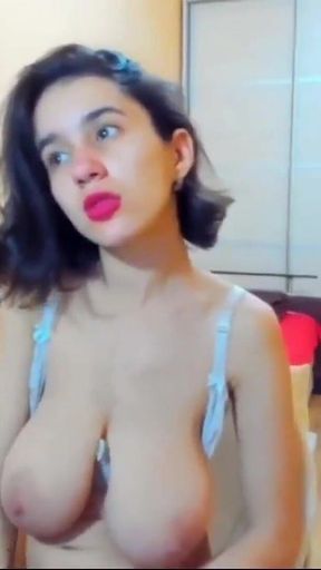 Myla_angel Loves to Show Her Heavy Hangers When She Is Home Alone!